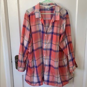 Light weight button down tunic